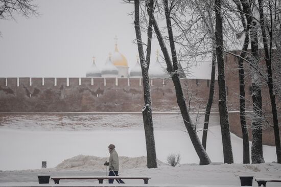 Зима в Великом Новгороде