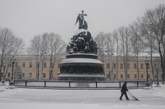 Зима в Великом Новгороде