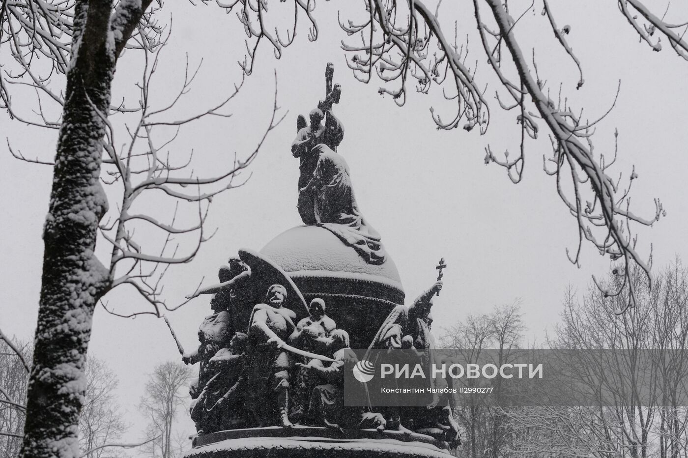 Зима в Великом Новгороде