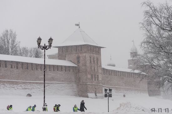 Зима в Великом Новгороде