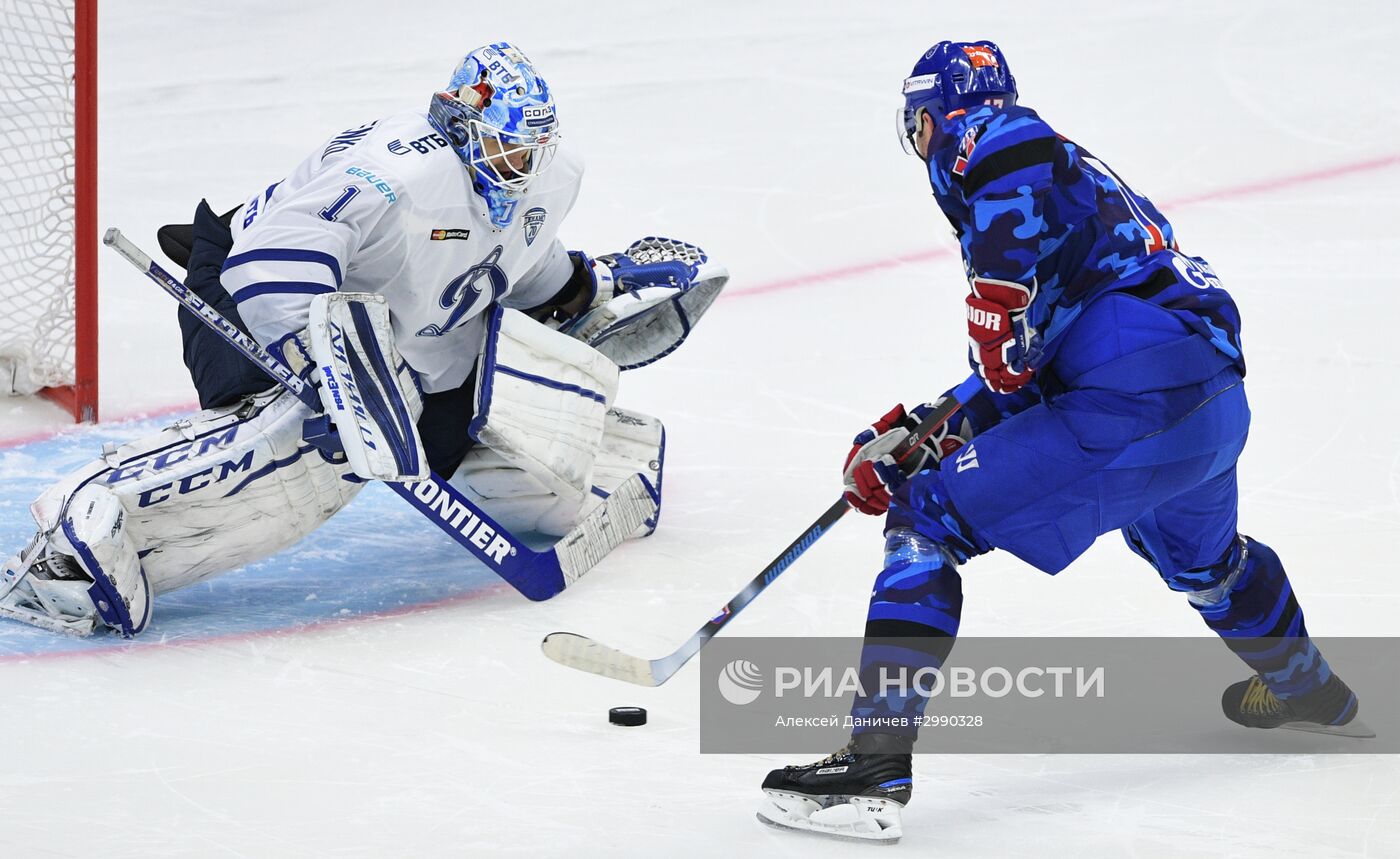 Хоккей. КХЛ. Матч СКА - "Динамо" (Москва)