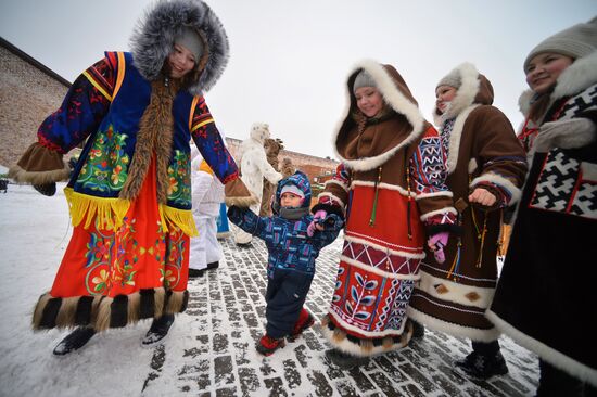 Дед Мороз из Великого Устюга посетил Казань