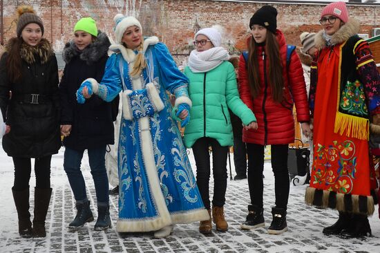 Дед Мороз из Великого Устюга посетил Казань