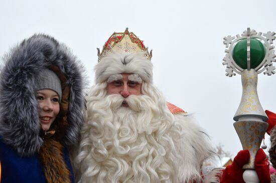 Дед Мороз из Великого Устюга посетил Казань