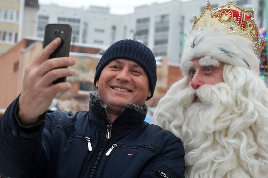 Дед Мороз из Великого Устюга посетил Казань