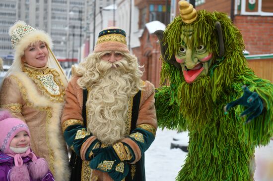 Дед Мороз из Великого Устюга посетил Казань