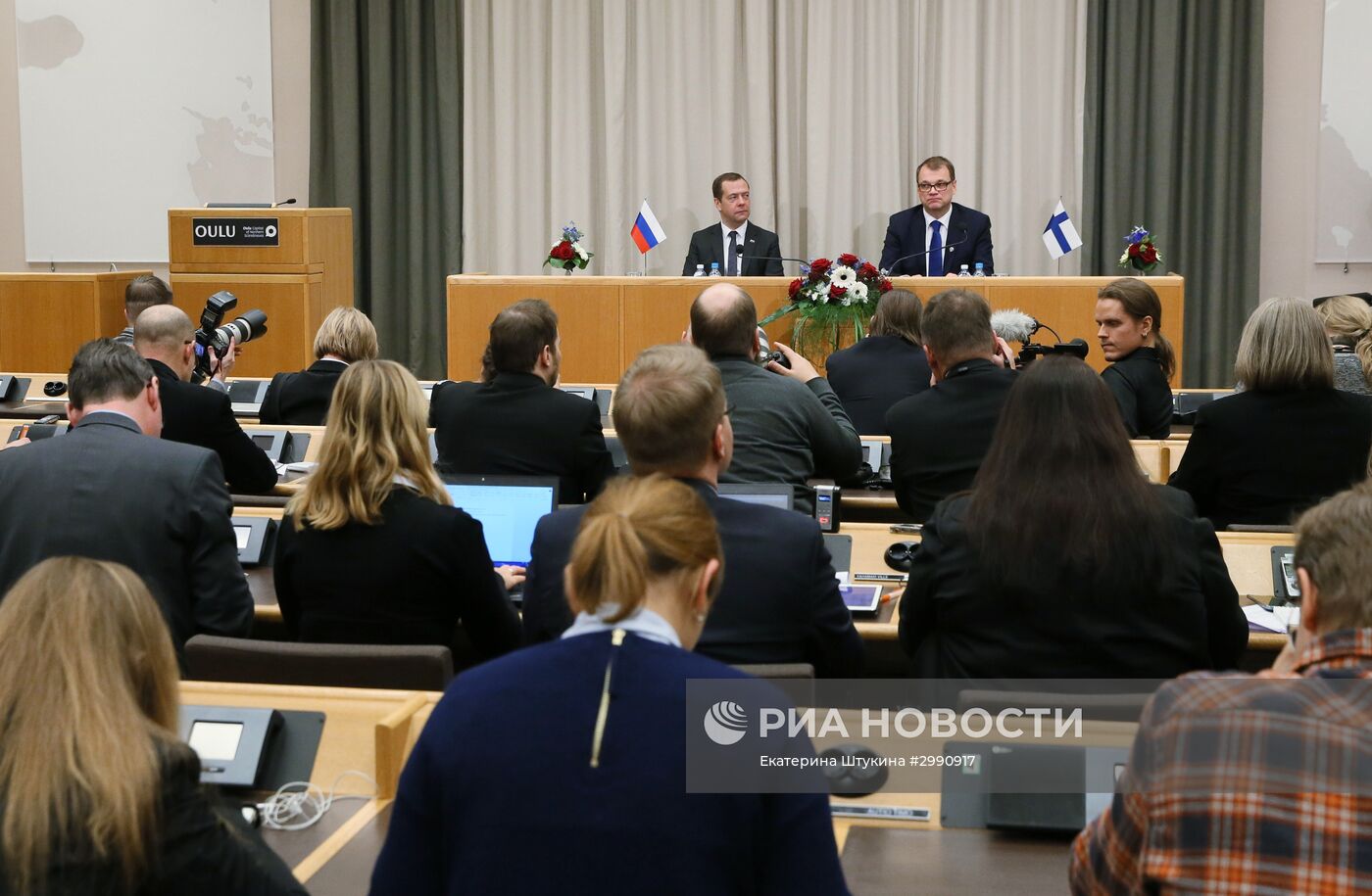 Рабочий визит премьер-министра РФ Д. Медведева в Финляндию