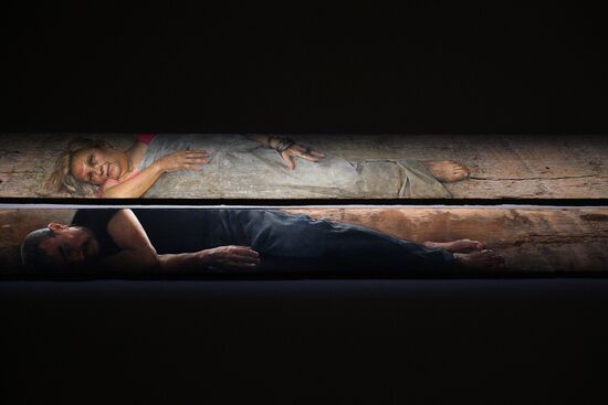 Показ выставок "Чистые основы" Христоса Бокороса и "Параллель двух легенд. Сосланбек Едзиев и Нико Пиросмани"