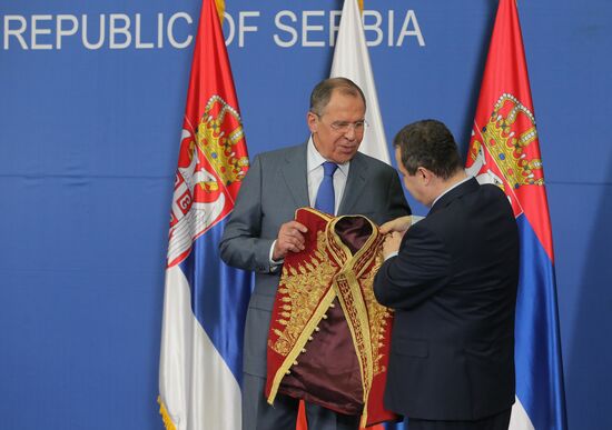 Визит главы МИД РФ С. Лаврова в Сербию