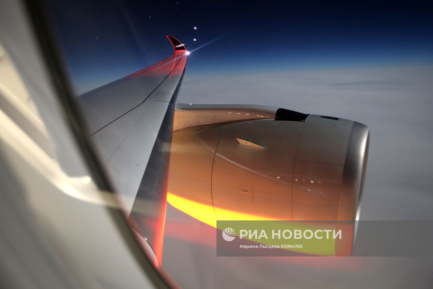 Самолет нового поколения Airbus a350-900 Singapore Airlines выполнил первый регулярный рейс в Россию
