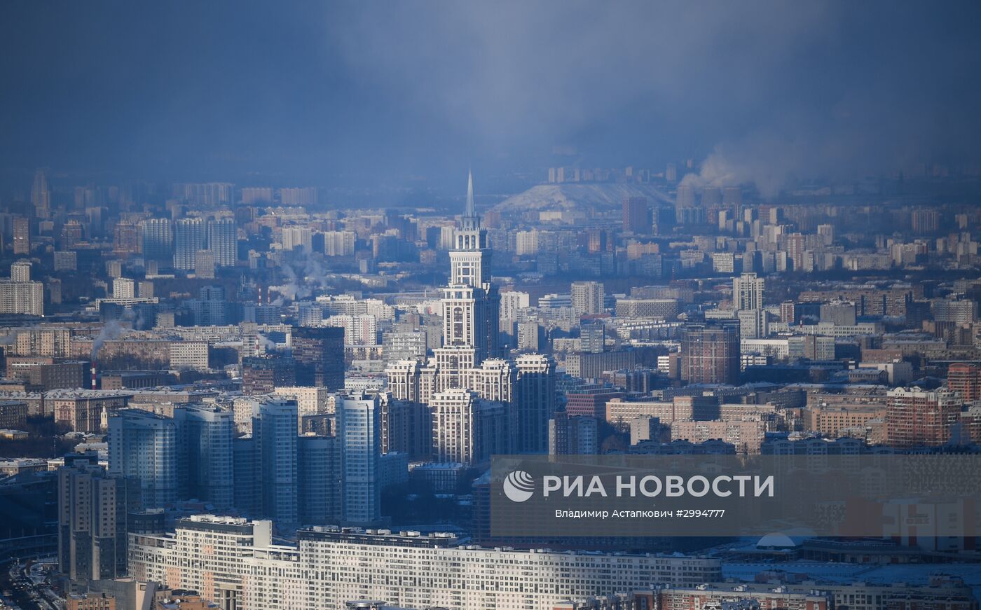 Триумф палас вид с крыши