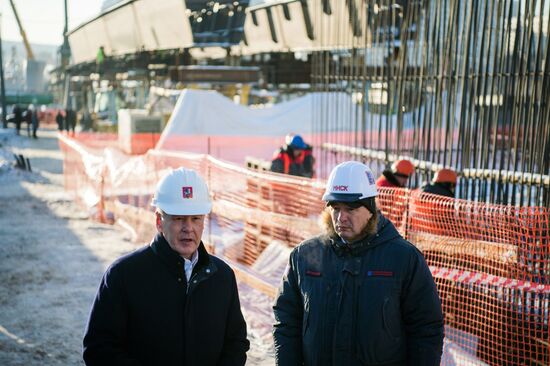 Строительство Южной рокады на пересечении Варшавского шоссе и Балаклавского проспекта