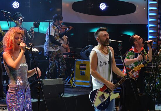 Съемки новогодней программы на Первом канале