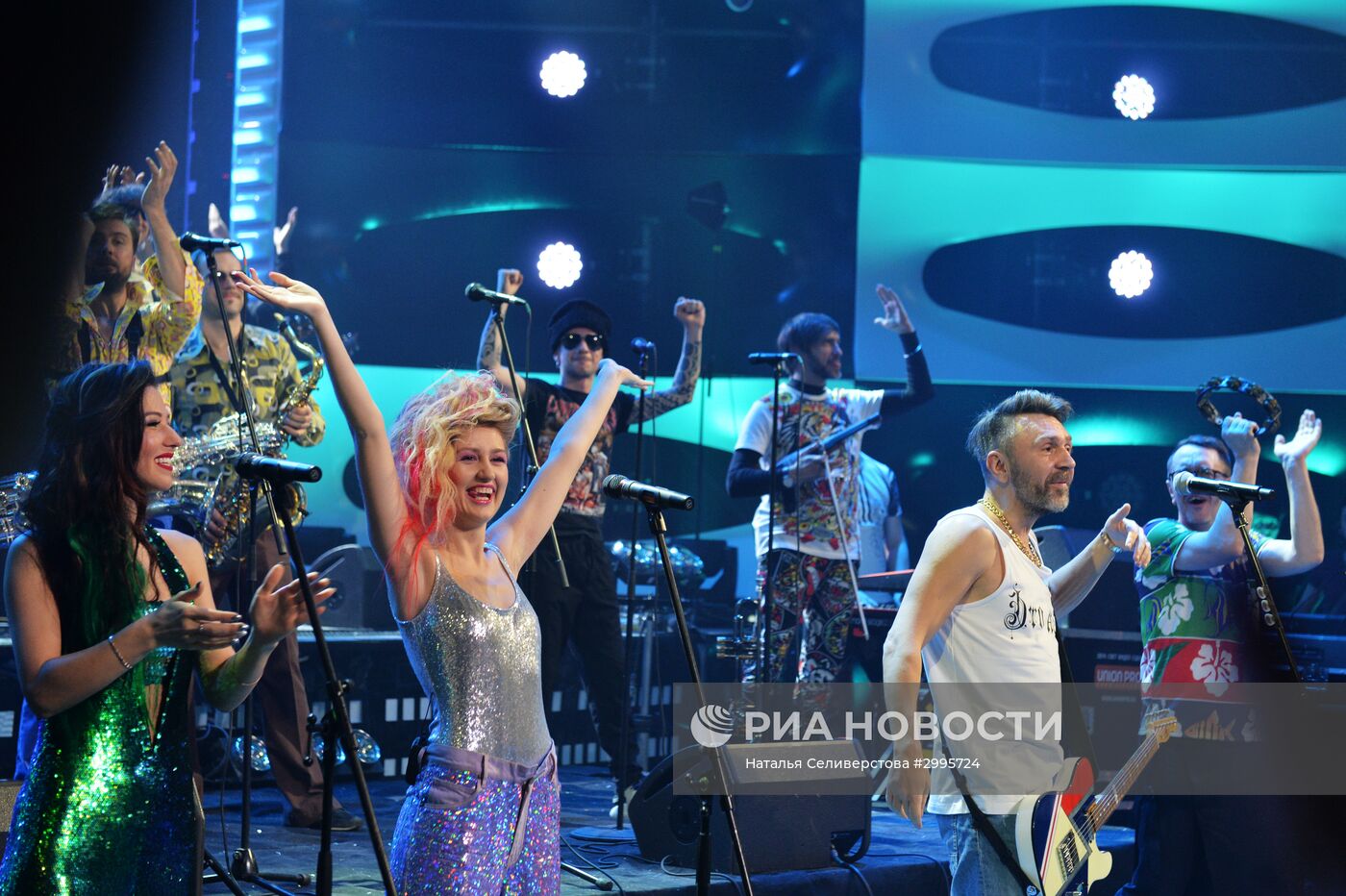 Съемки новогодней программы на Первом канале