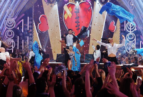 Съемки новогодней программы на Первом канале