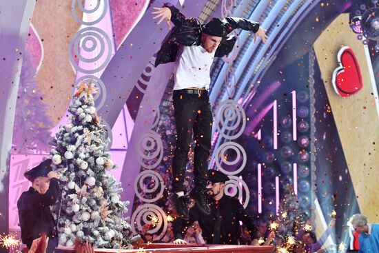 Съемки новогодней программы на Первом канале