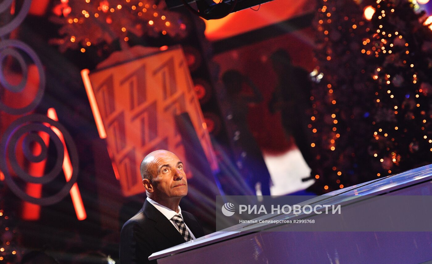 Съемки новогодней программы на Первом канале