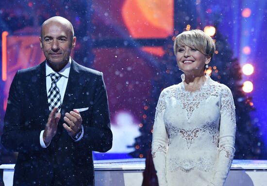 Съемки новогодней программы на Первом канале