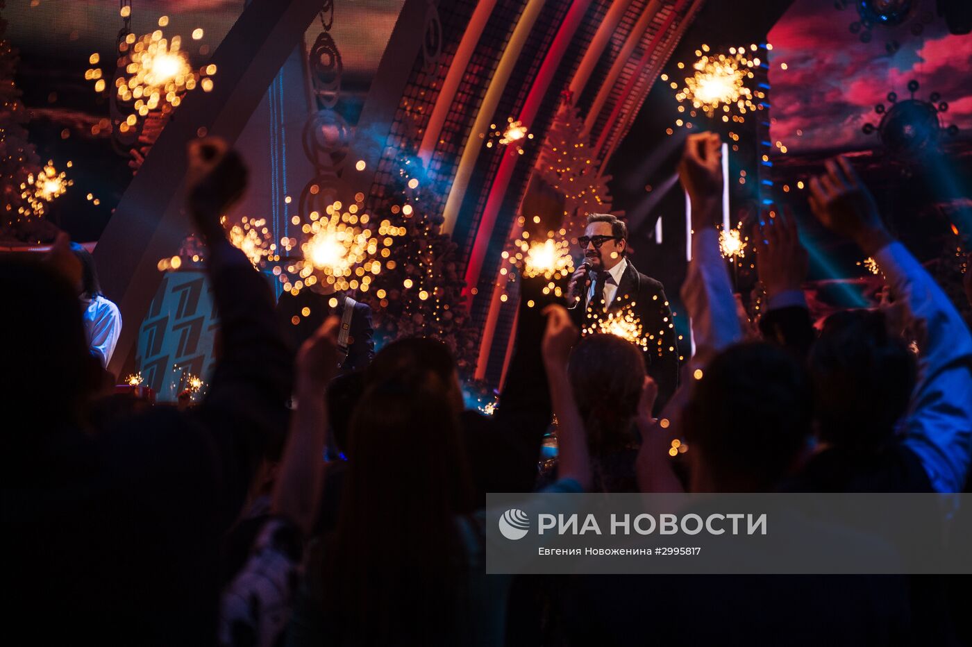 Съемки новогодней программы на Первом канале