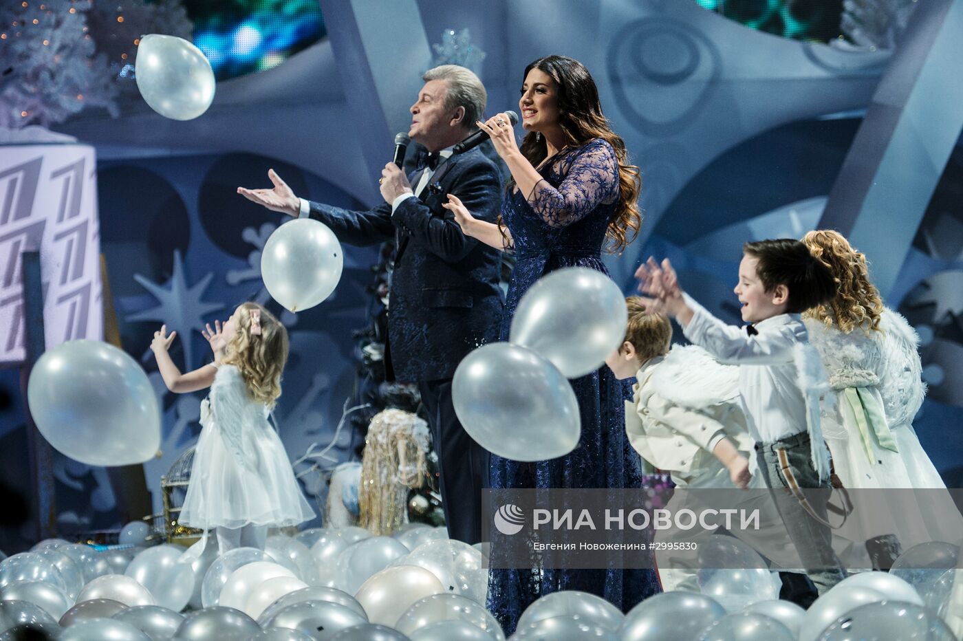 Съемки новогодней программы на Первом канале