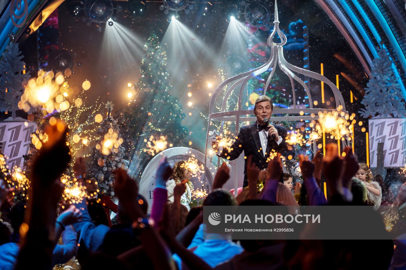 Съемки новогодней программы на Первом канале