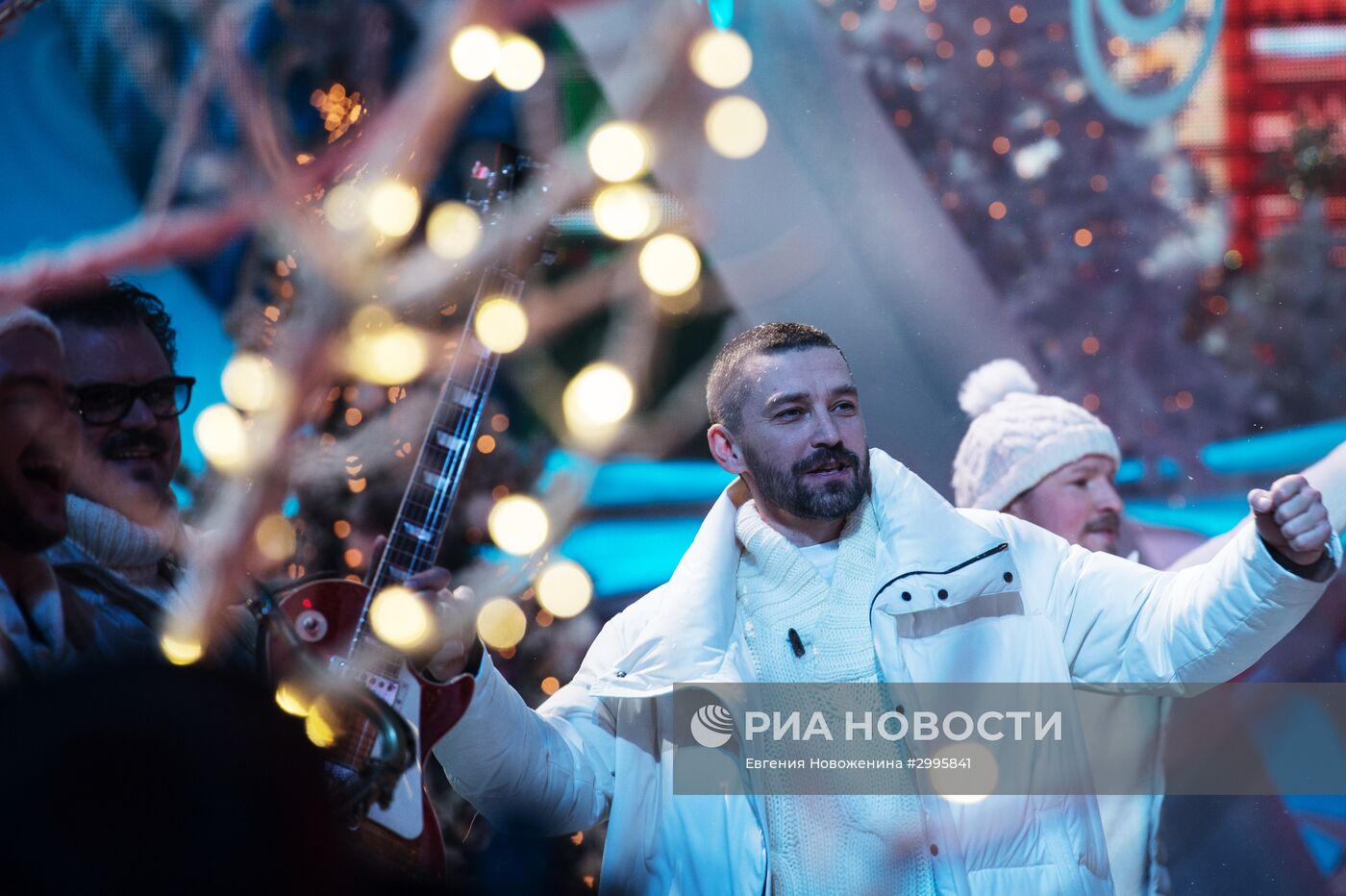 Съемки новогодней программы на Первом канале