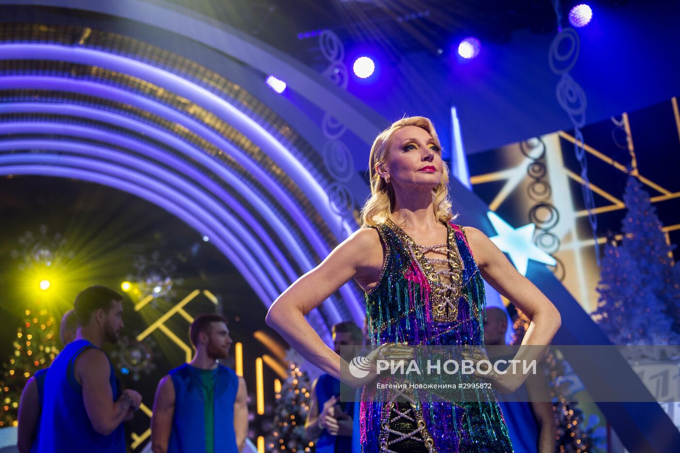 Съемки новогодней программы на Первом канале