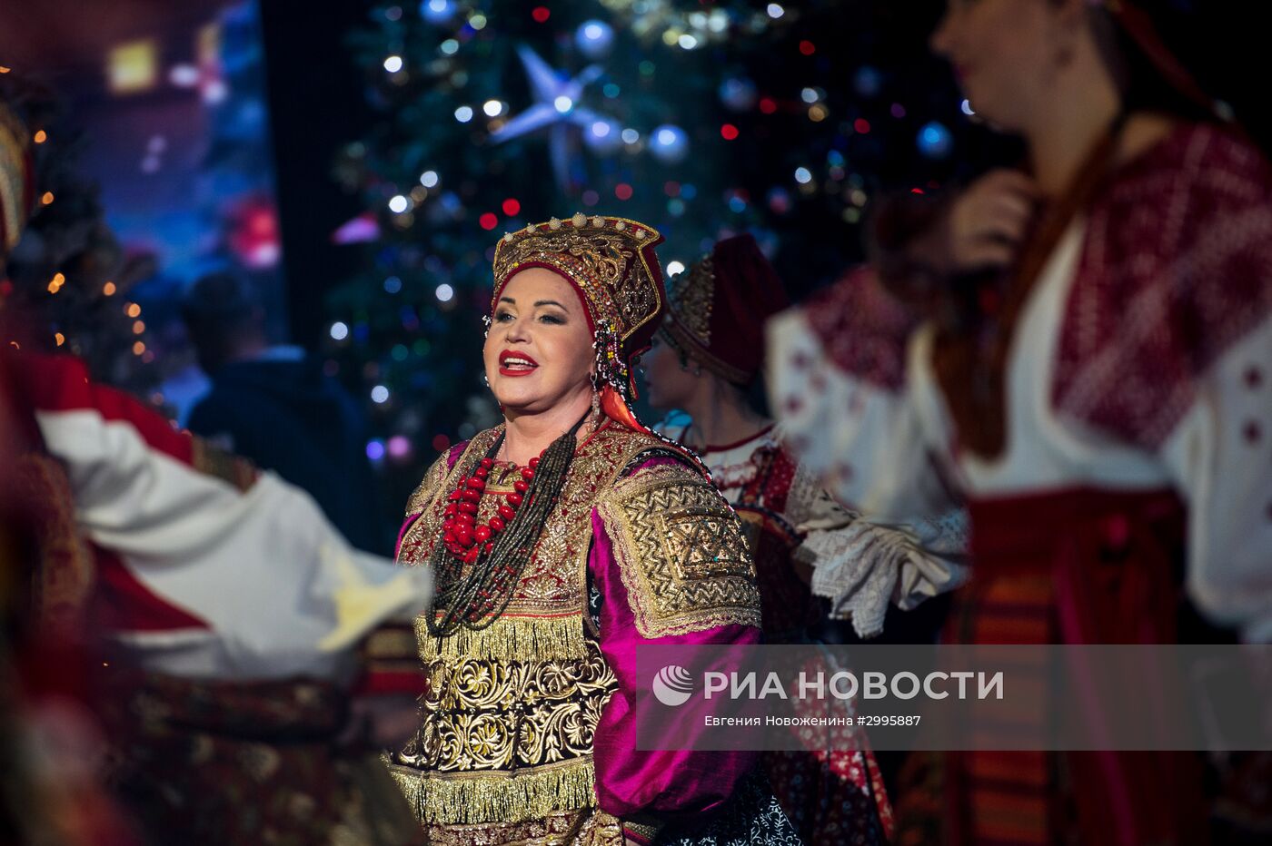 Съемки новогодней программы на Первом канале