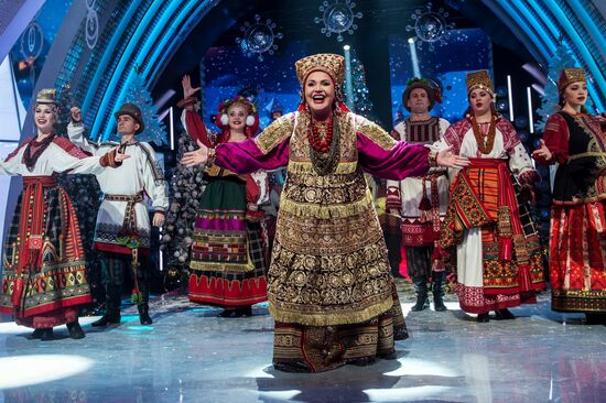 Съемки новогодней программы на Первом канале