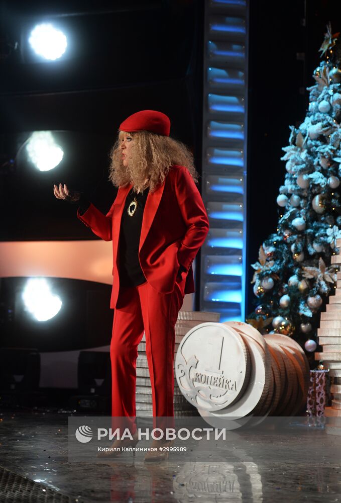 Съемки новогодней программы на Первом канале