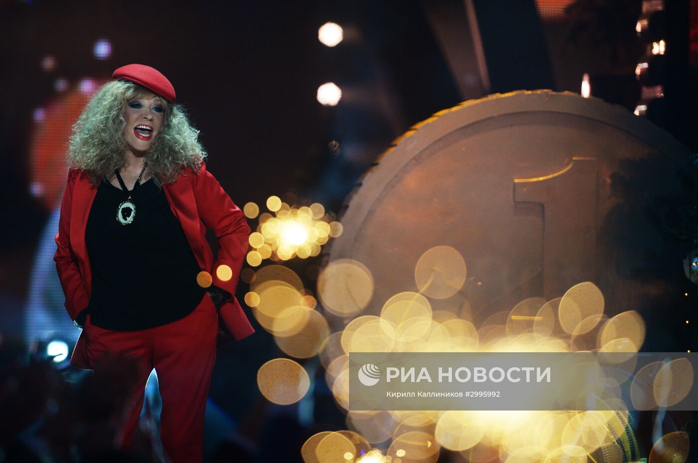 Съемки новогодней программы на Первом канале