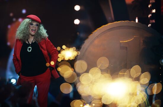 Съемки новогодней программы на Первом канале