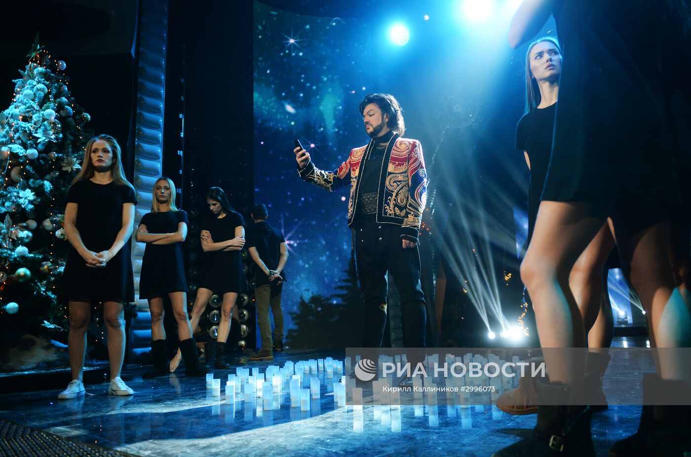 Съемки новогодней программы на Первом канале