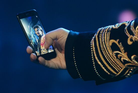 Съемки новогодней программы на Первом канале