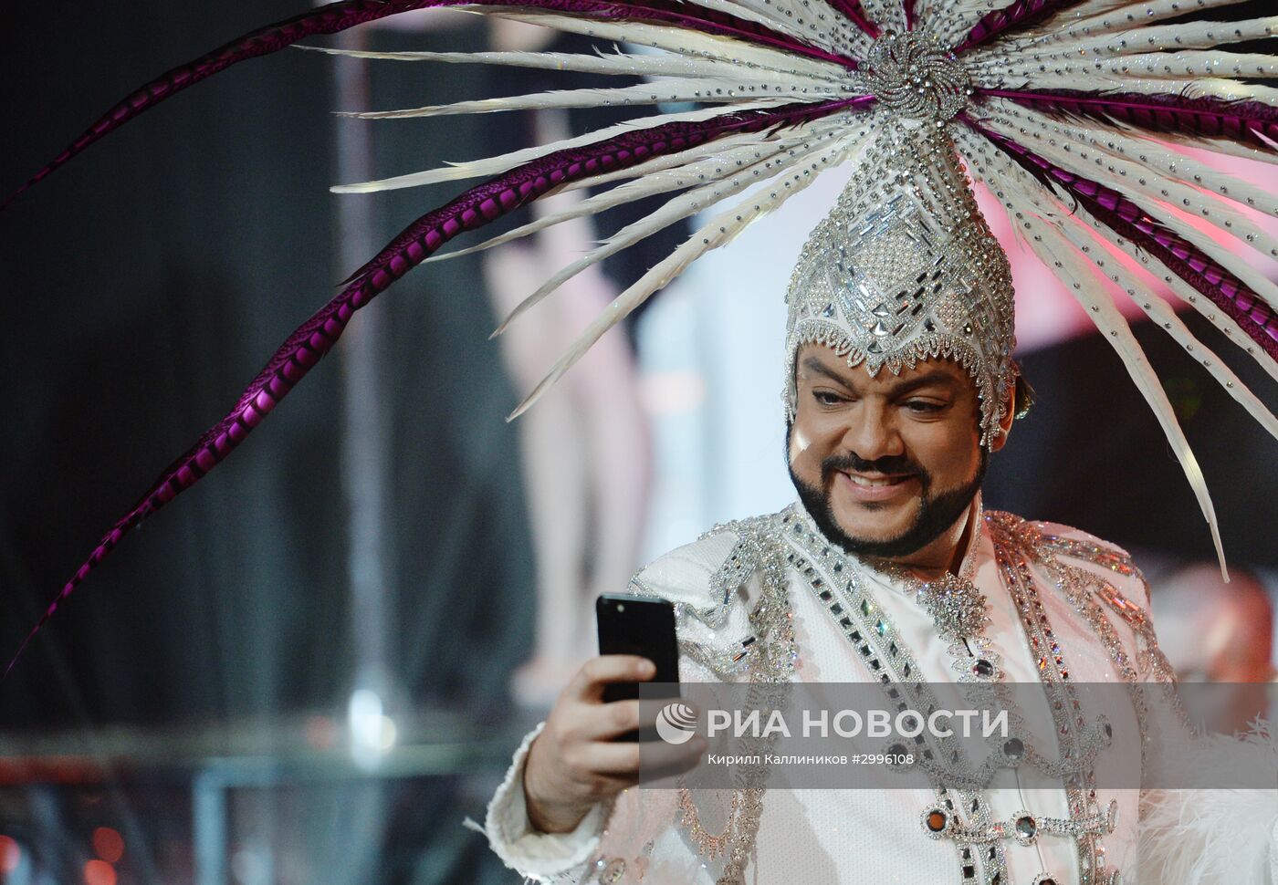 Съемки новогодней программы на Первом канале