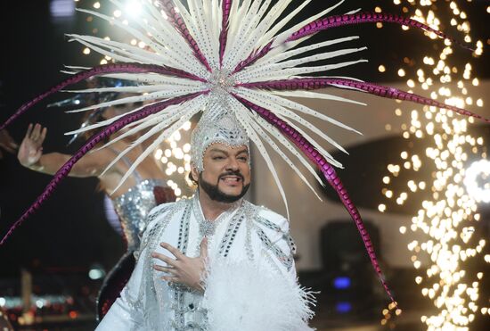 Съемки новогодней программы на Первом канале