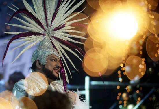 Съемки новогодней программы на Первом канале