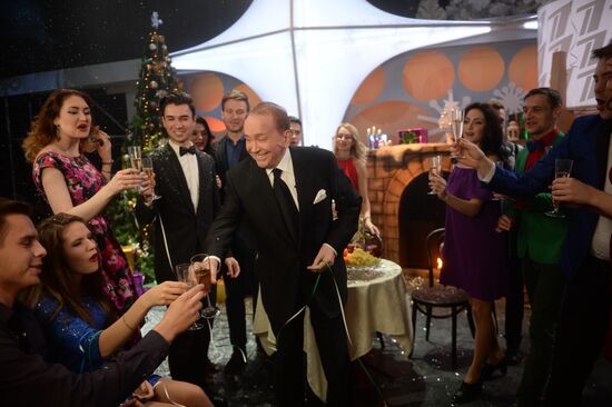 Съемки новогодней программы на Первом канале