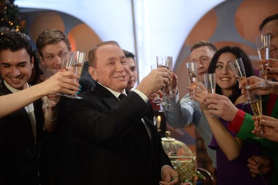 Съемки новогодней программы на Первом канале