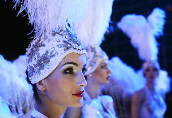 Съемки новогодней программы на Первом канале