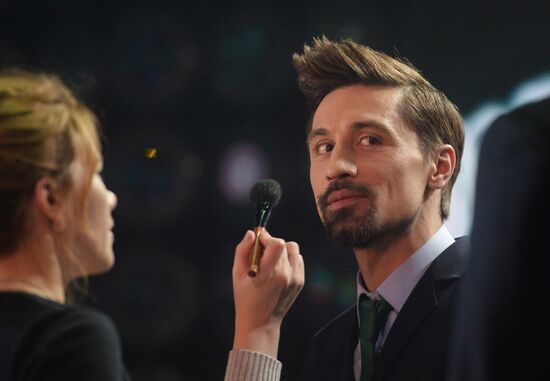 Съемки новогодней программы на Первом канале