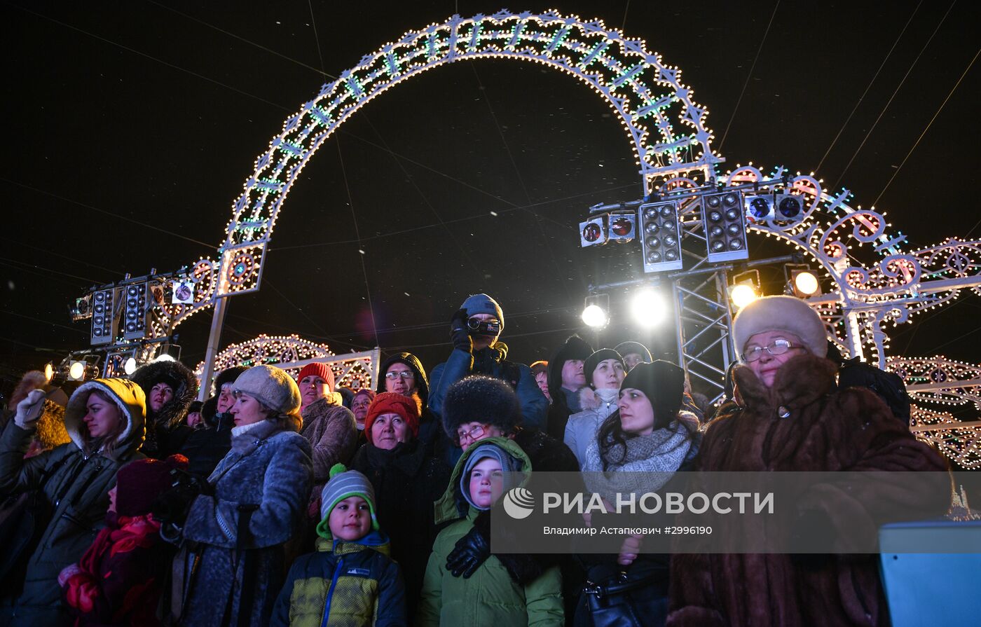 Открытие московского фестиваля "Путешествие в Рождество"