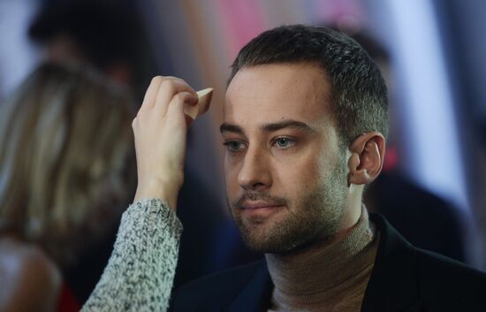 Съемки новогодней программы на Первом канале