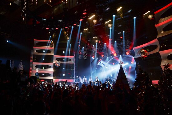 Съемки новогодней программы на Первом канале