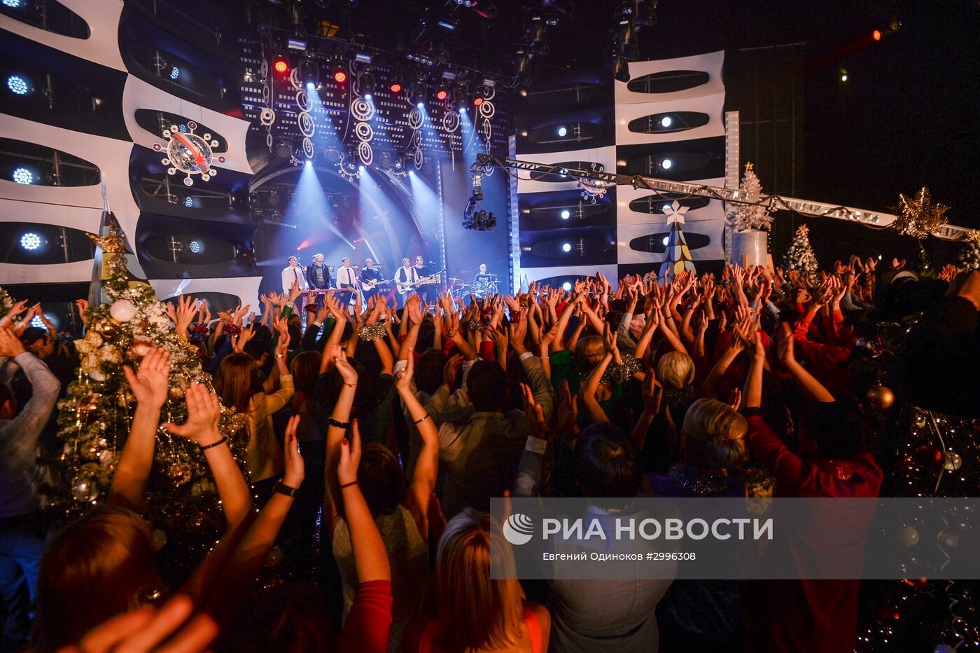 Съемки новогодней программы на Первом канале