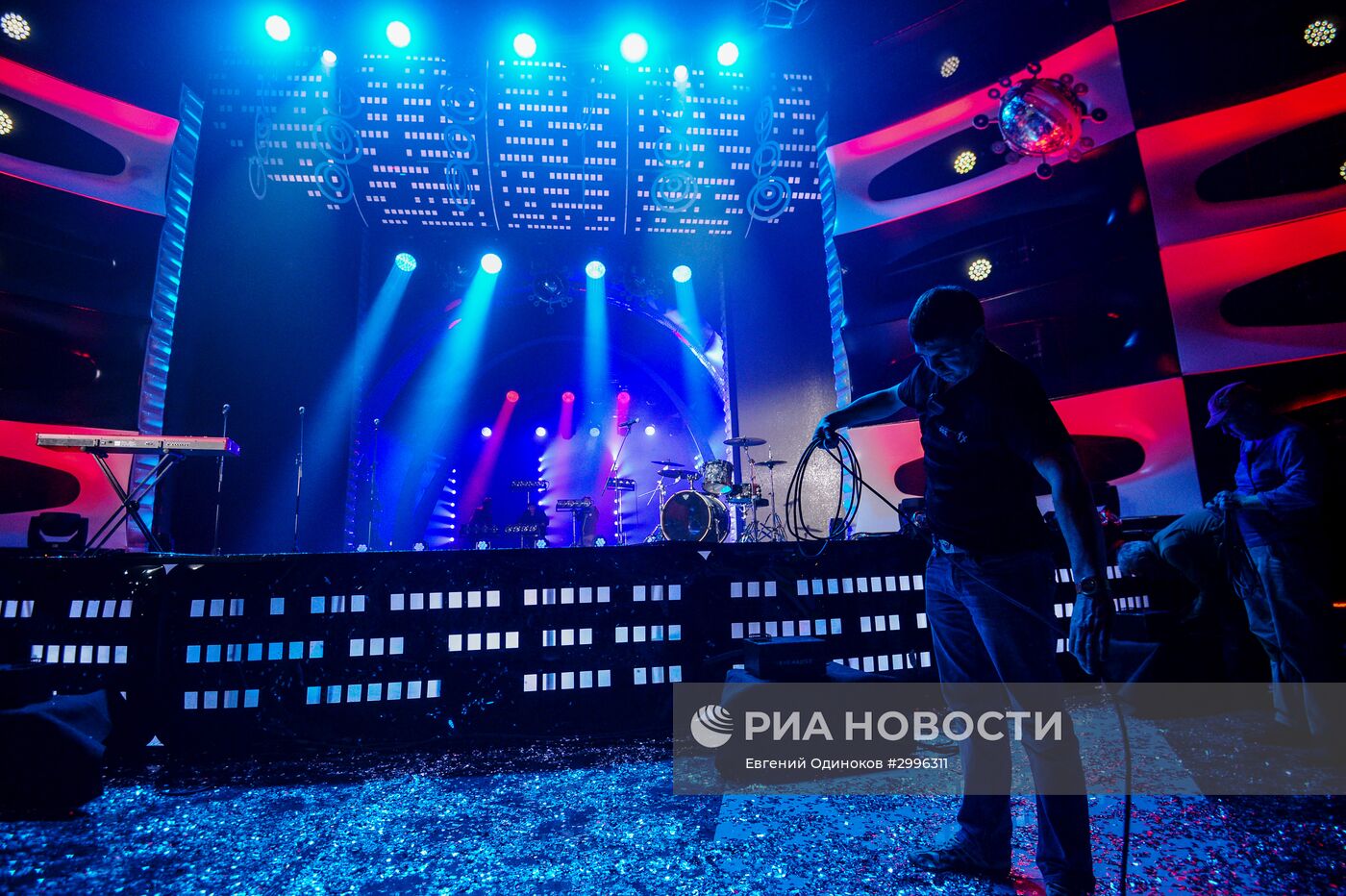 Съемки новогодней программы на Первом канале