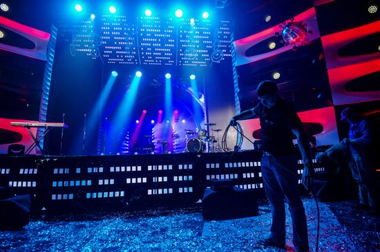 Съемки новогодней программы на Первом канале