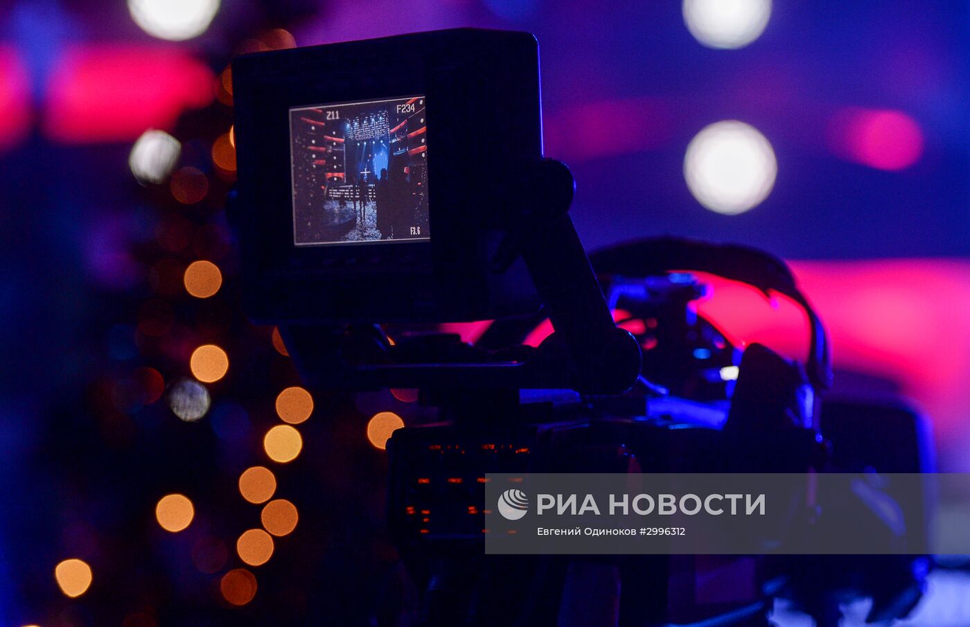 Съемки новогодней программы на Первом канале