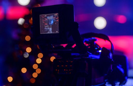 Съемки новогодней программы на Первом канале