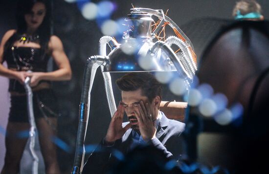 Съемки новогодней программы на Первом канале